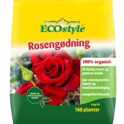 ECOstyle 100% organisk rosengødning  4 kg