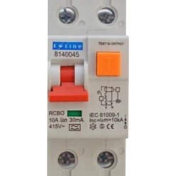 E-Line kombirelæ 2m 2 moduller HPFI 2P