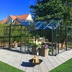 Elmholm Cresting/tagudsmykning antracit til Exclusiv Orangeri 17,65 m²