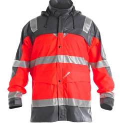 ENGEL Safety regnjakke rød/grå str. 3XL