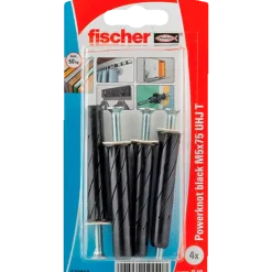Fischer PowerKnot hulrumsdyvel - DIY PK Sort UHJ ST M5x75 4 stk