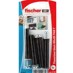 Fischer PowerKnot hulrumsdyvel - DIY PK Sort Pan PT M5x65 4 stk