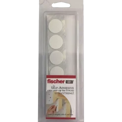 Fischer selvklæbende dækhætter Ø18 mm hvid