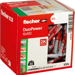 Fischer universaldybel duopower 6x50 DIY 100 stk