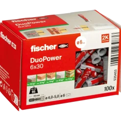 Fischer universaldybel duopower 6x30 DIY 100 stk