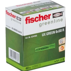 Fischer UX Green universaldyvel m/krave 6x35R 40 stk