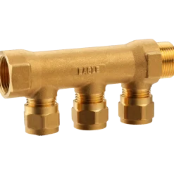 Fordelerrør t/pexrør 2x15 mm