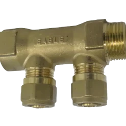 Fordelerrør t/pexrør 2x15 mm
