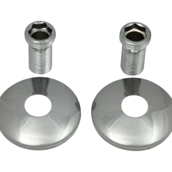 Forskruningsæt lige m/roset 3/4"x1/2" forkromet