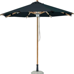 Fur parasol Ø3 m sort