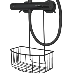 Geyser trådkurv t/brusearmatur sort