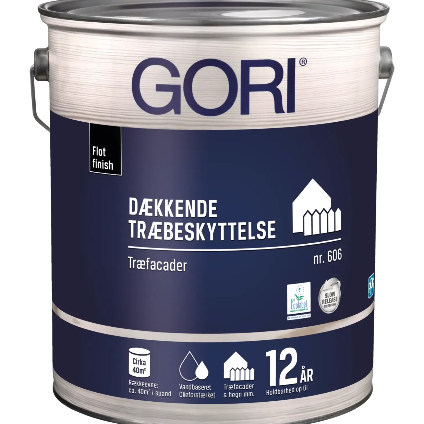 GORI 606 dækkende træbeskyttelse grøn umbra 5 L