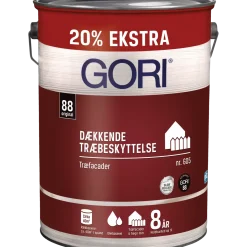GORI 605 dækkende træbeskyttelse kulsort 5 L