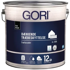GORI 606 dækkende træbeskyttelse RAL 9010 hvid 5 L