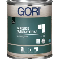 GORI 608 dækkende træbeskyttelse vinduesmaling kridt 0,75 L