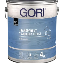 Gori 502 transparent træbeskyttelse grøn umbra 5 L