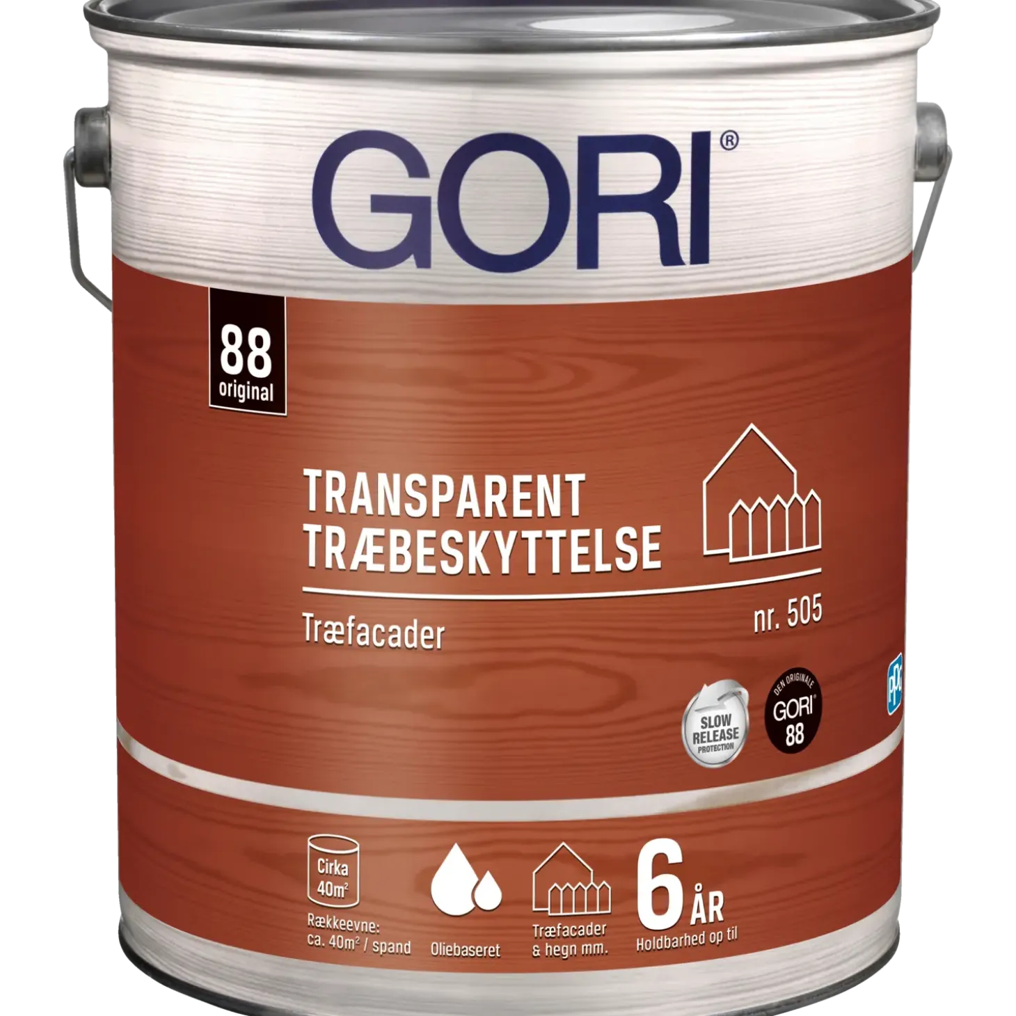 GORI 505 transparent træbeskyttelse ibenholt 2,5 L