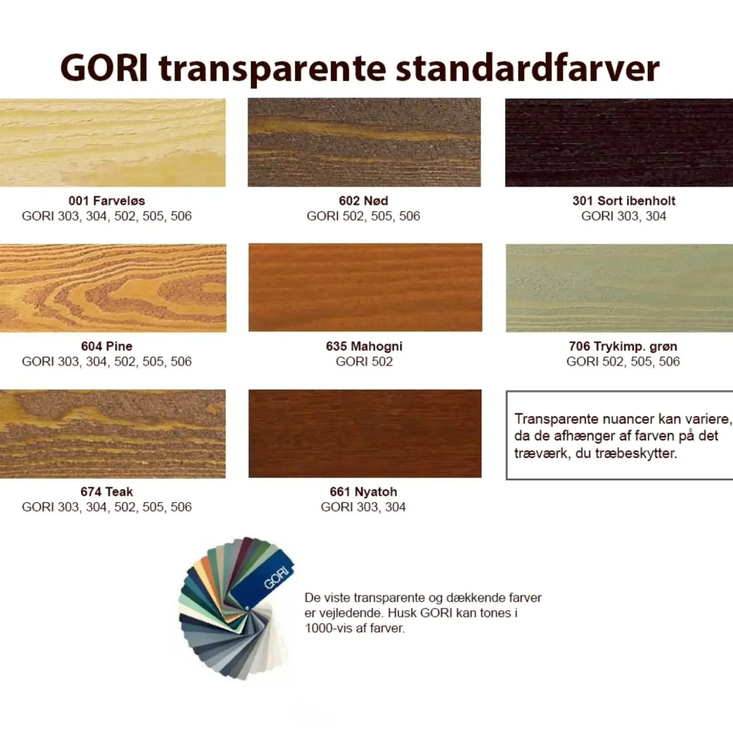 GORI 505 transparent træbeskyttelse ibenholt 2,5 L