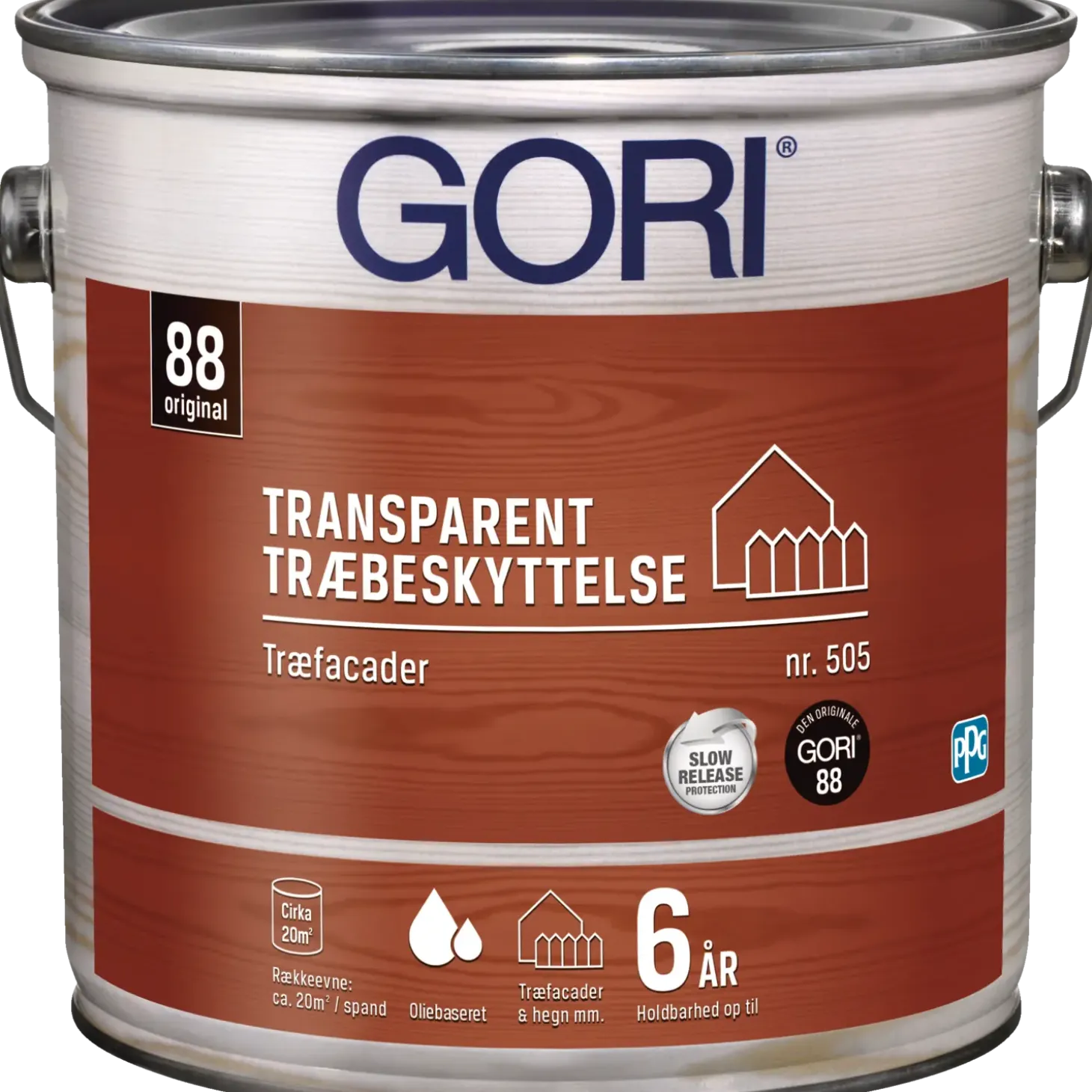 GORI 505 transparent træbeskyttelse ibenholt 2,5 L