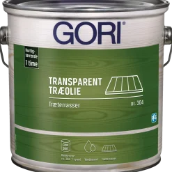 GORI 304 transparent træolie træterrasser pine 5 L