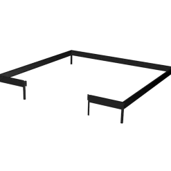 Halls Qube Square stålfundament sort