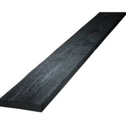 Hegnsbrædder grund- og topmalet 4 sider 16 x 100 mm x 1,8M RAL 9005