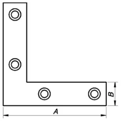 Hjørnebånd 70x16x1,5 mm elforzinket