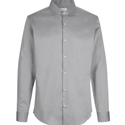 ID Seven Seas Fine Twill modern fit skjorte herre silver grey str. 2XL