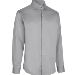 ID Seven Seas Fine Twill modern fit skjorte herre silver grey str. 2XL