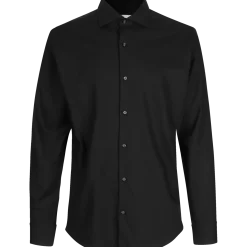 ID Seven Seas Fine Twill modern fit skjorte herre sort str. L