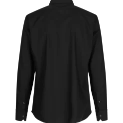 ID Seven Seas Fine Twill modern fit skjorte herre sort str. L