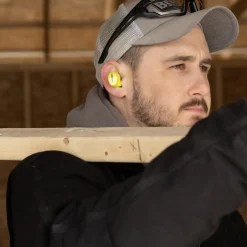 ISOTunes høreværn og headset sort/neon gul