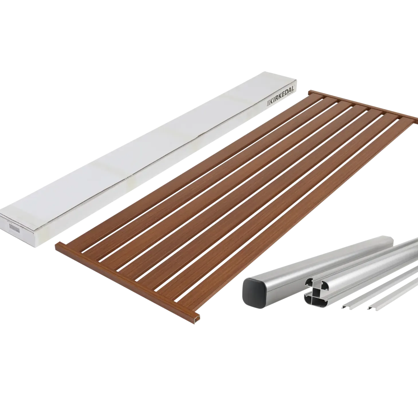 Kirkedal Alu Design Panel 635x1800 mm hardwood forlængersæt