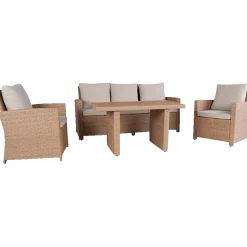 Langø sofasæt m/hynder natur