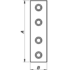 Ligejern 75x20 mm. elforzinket