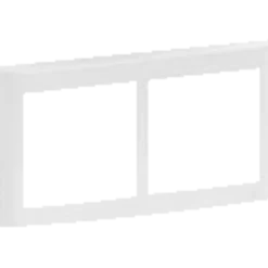 LK Fuga soft design inkl. Ramme 2x1 modul vandret hvid