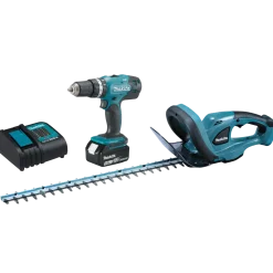 Makita DLX2113S Kombo-kit akku skruemaskine / hækkeklipper LXT 18V 3,0 Ah