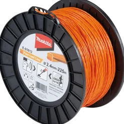 Makita E-01812 4-kant nylontråd til græstrimmer og buskrydder 2,4 mm - 225 m