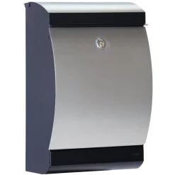 ME|FA  postkasse Penguin (303) sort/galvaniseret