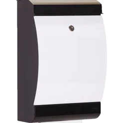 ME|FA  postkasse Penguin (303) sort/hvid