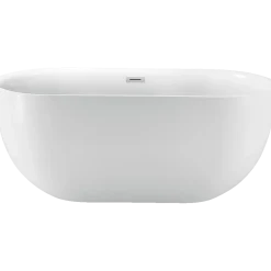Milobad badekar 78x60x170 cm hvid akryl
