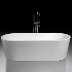 Milobad badekar 56x80x177,5 cm hvid akryl