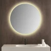 Milobad CL065-1 spejl m/LED frosted Ø60 cm