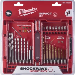 Milwaukee bor-bitssæt 39 stk