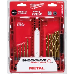 Milwaukee HSS-G Tin metalbor 10 dele