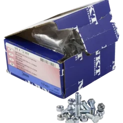 NKT S.bolt stålbolte m/møtrik M5 x12 mm elforzinket 10 stk