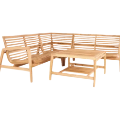 Næsby hjørnesofa teak