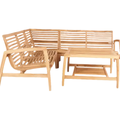 Næsby hjørnesofa teak