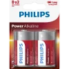 Philips Alkaline LR20 batteri 2 stk.