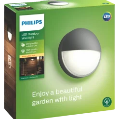 Philips Capricorn udendørs væglampe antracit